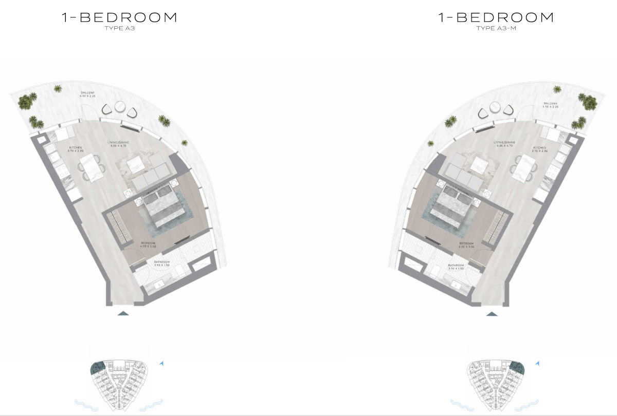 canal heights 1 bedroom floor plan