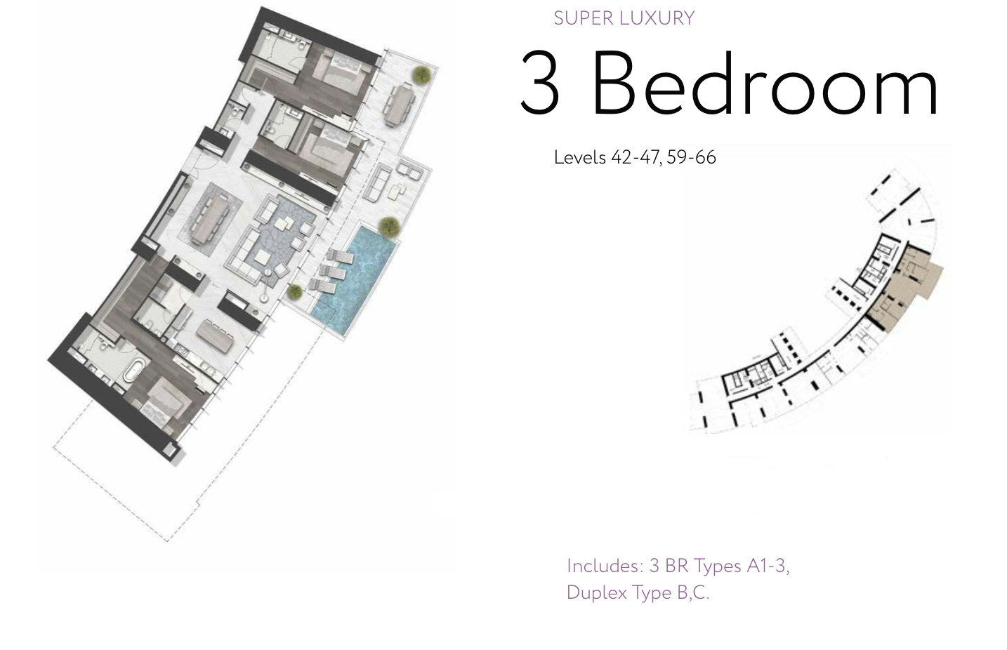 cavalli towers dubai marina 3 bedroom floor plan