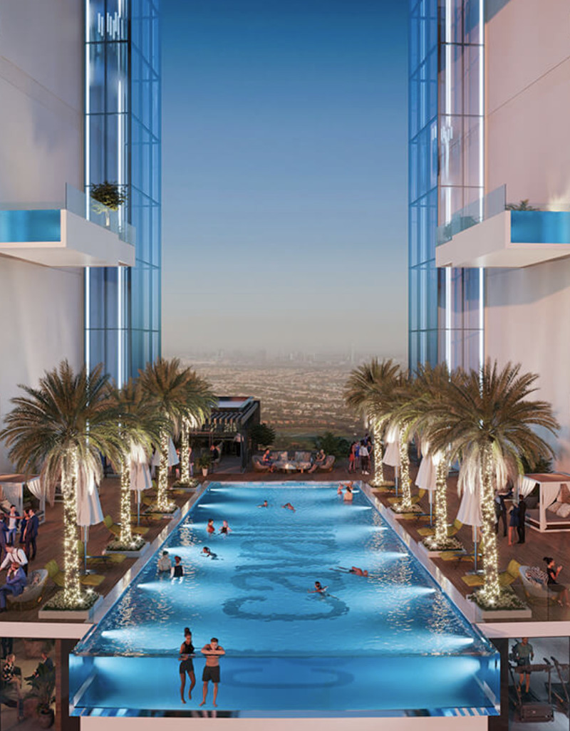 cavalli tower dubai marina 40th floor swimming pool