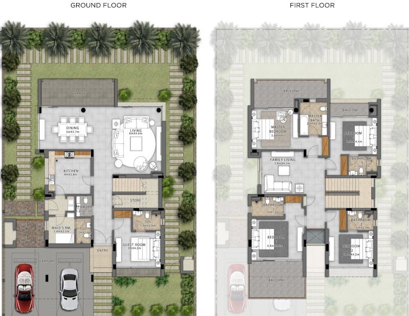 4 bedroom villa floor plan 