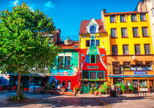 ostend historical centre in flanders