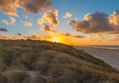 bredene beach in flanders