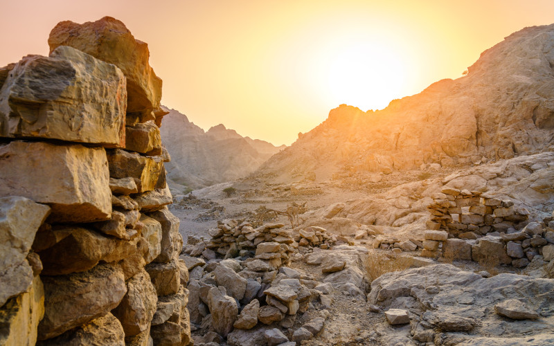 jebel Jais moutain in ras al khaimah